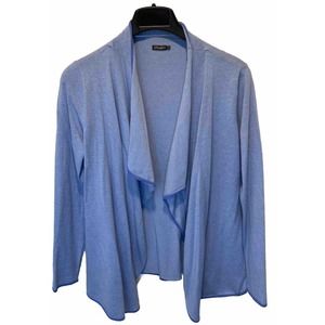 J. McLaughlin Open Sweater Cardigan Women's Medium Cotton Modal Stretch Blue